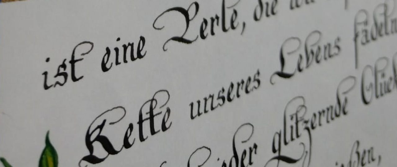Kalligraphie Anfanger Renate Welte